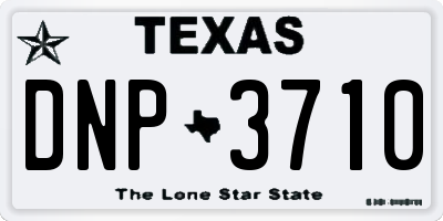 TX license plate DNP3710
