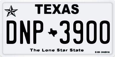 TX license plate DNP3900