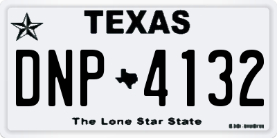 TX license plate DNP4132