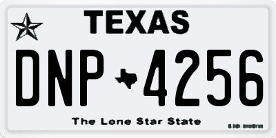 TX license plate DNP4256