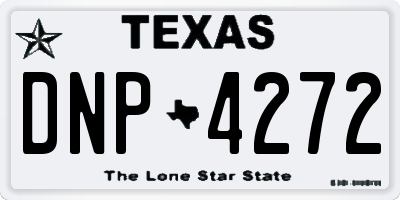 TX license plate DNP4272