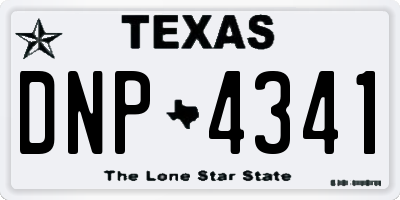 TX license plate DNP4341