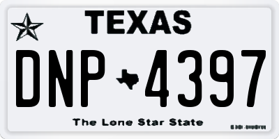 TX license plate DNP4397
