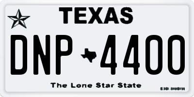 TX license plate DNP4400