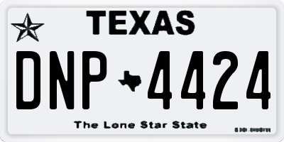 TX license plate DNP4424
