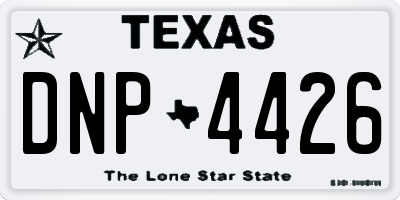 TX license plate DNP4426