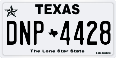 TX license plate DNP4428