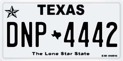 TX license plate DNP4442