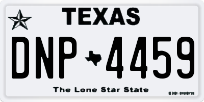 TX license plate DNP4459