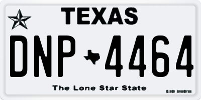 TX license plate DNP4464
