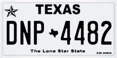 TX license plate DNP4482