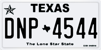 TX license plate DNP4544