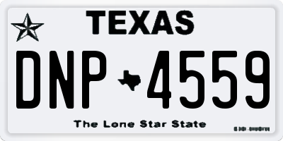 TX license plate DNP4559