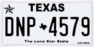 TX license plate DNP4579