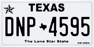 TX license plate DNP4595
