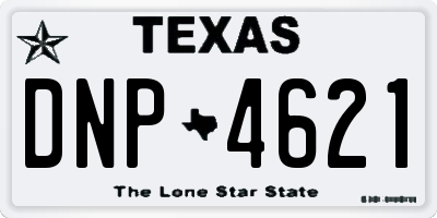 TX license plate DNP4621