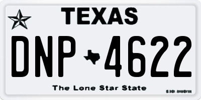 TX license plate DNP4622