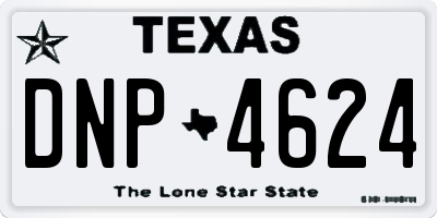TX license plate DNP4624