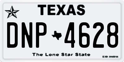 TX license plate DNP4628