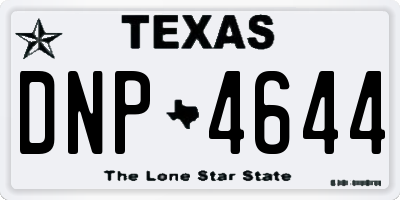 TX license plate DNP4644
