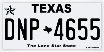 TX license plate DNP4655