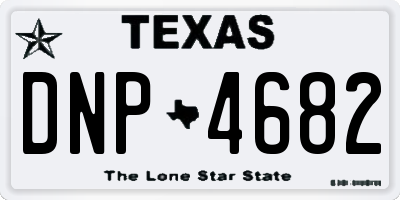 TX license plate DNP4682
