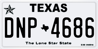 TX license plate DNP4686