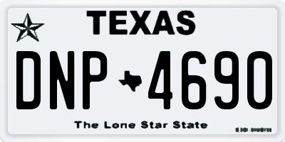 TX license plate DNP4690