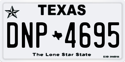 TX license plate DNP4695