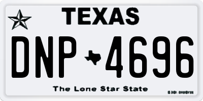 TX license plate DNP4696