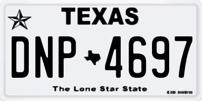 TX license plate DNP4697