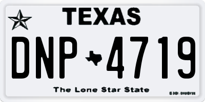 TX license plate DNP4719