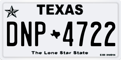 TX license plate DNP4722
