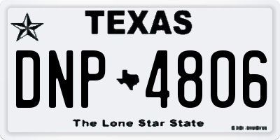TX license plate DNP4806