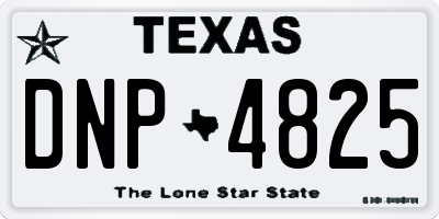 TX license plate DNP4825