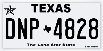 TX license plate DNP4828