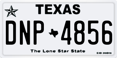 TX license plate DNP4856