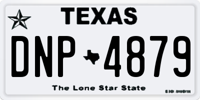 TX license plate DNP4879