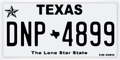 TX license plate DNP4899