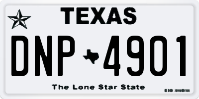 TX license plate DNP4901