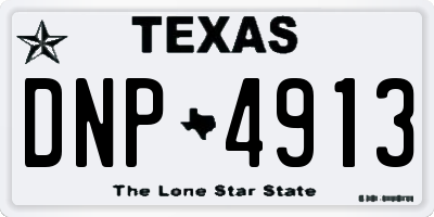 TX license plate DNP4913