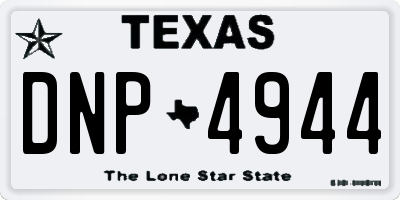 TX license plate DNP4944