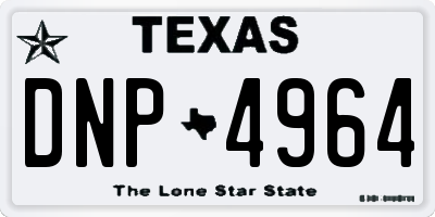 TX license plate DNP4964