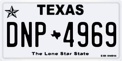 TX license plate DNP4969