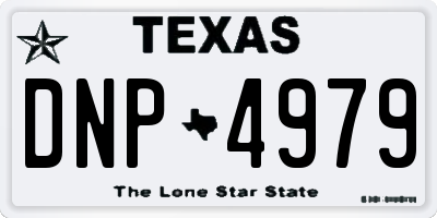 TX license plate DNP4979