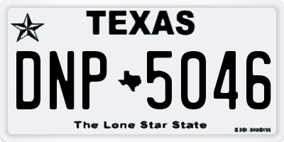 TX license plate DNP5046