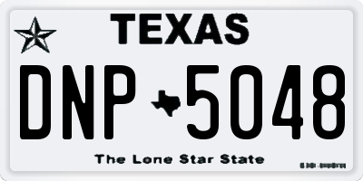 TX license plate DNP5048