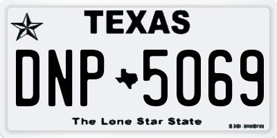 TX license plate DNP5069