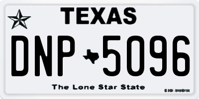 TX license plate DNP5096