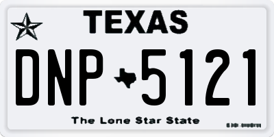 TX license plate DNP5121